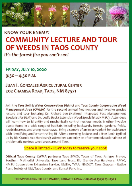 Community Lecture and Tour of Weeds in Taos 