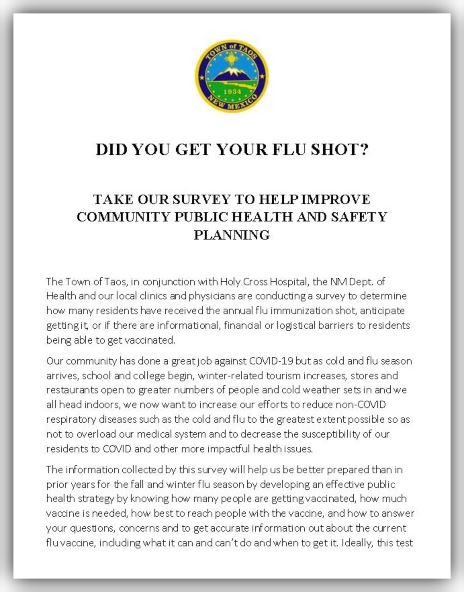 DID YOU GET YOUR FLU SHOT?
