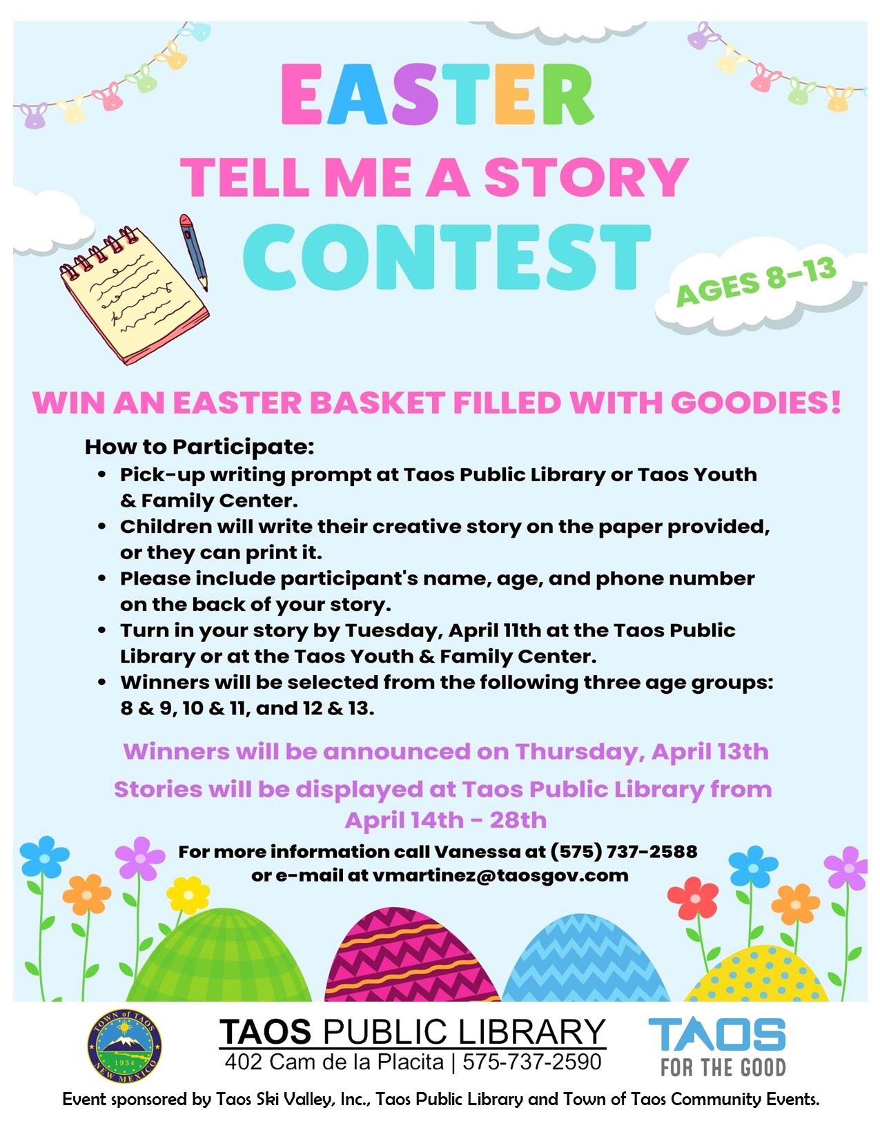 Tell Me a Story for ages 8-13